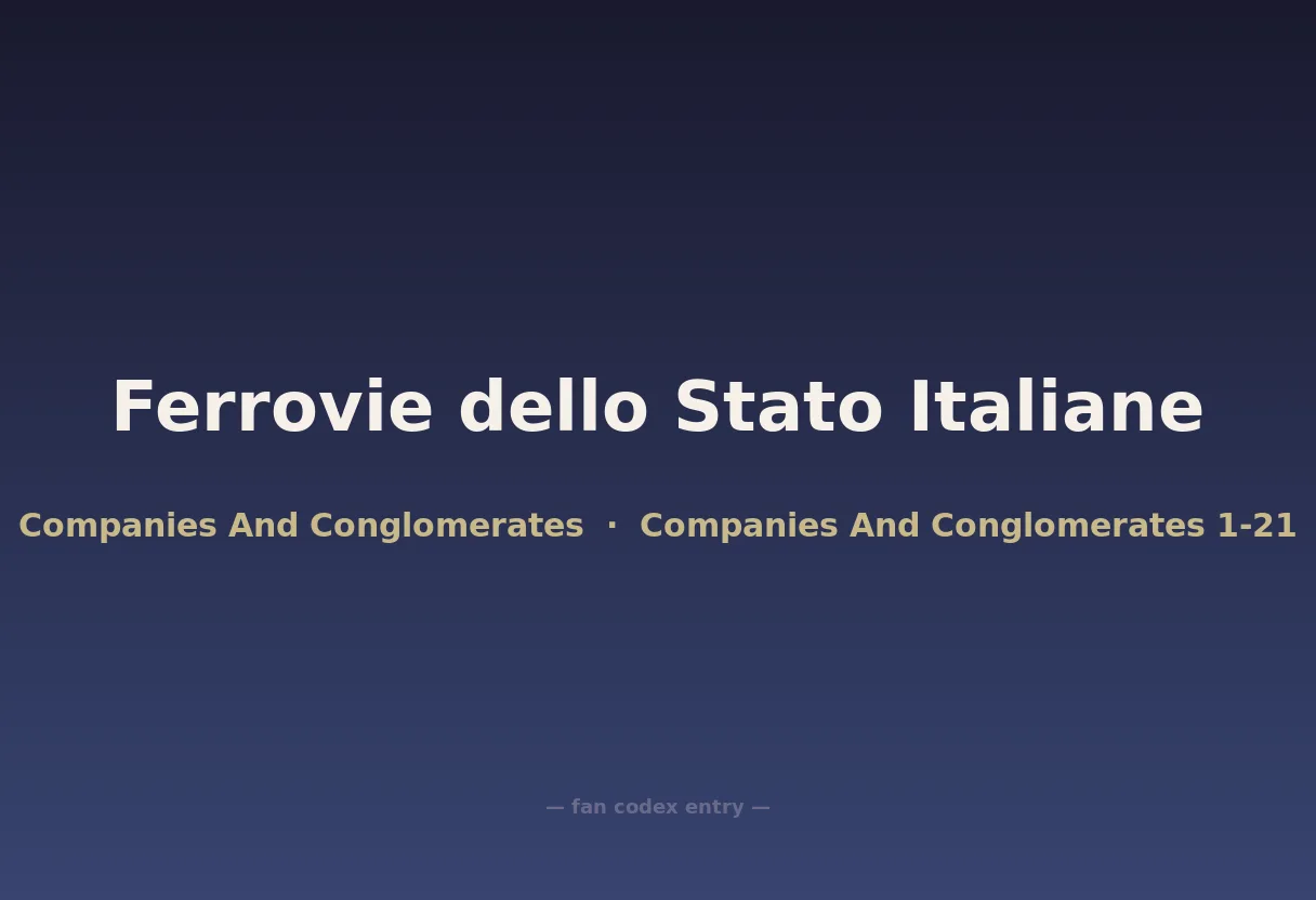 Ferrovie dello Stato Italiane